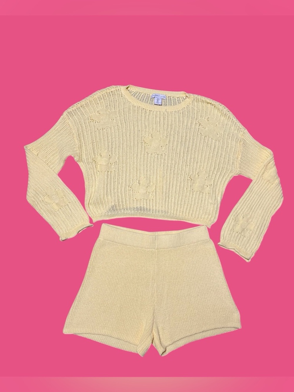 LIKE NEW! Sincerely Jules Knitted Set of Sweater and Shorts